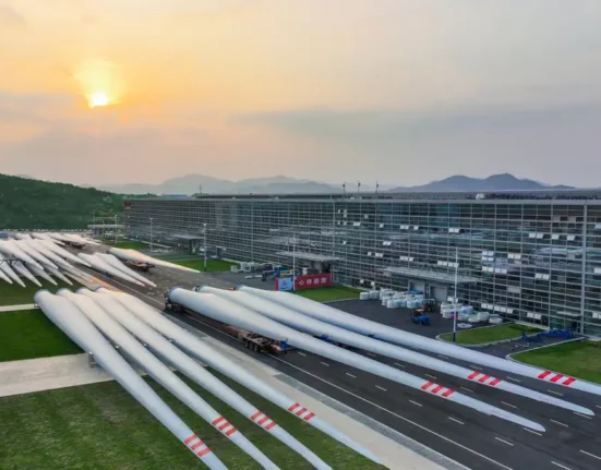 World's biggest onshore wind turbine blades unveiled in China