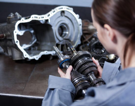 Engineer working on Bearings, Gears, and Shafts